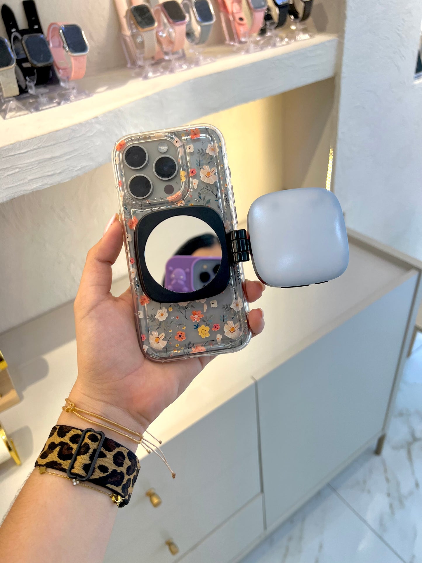 Panel portátil mini con espejo