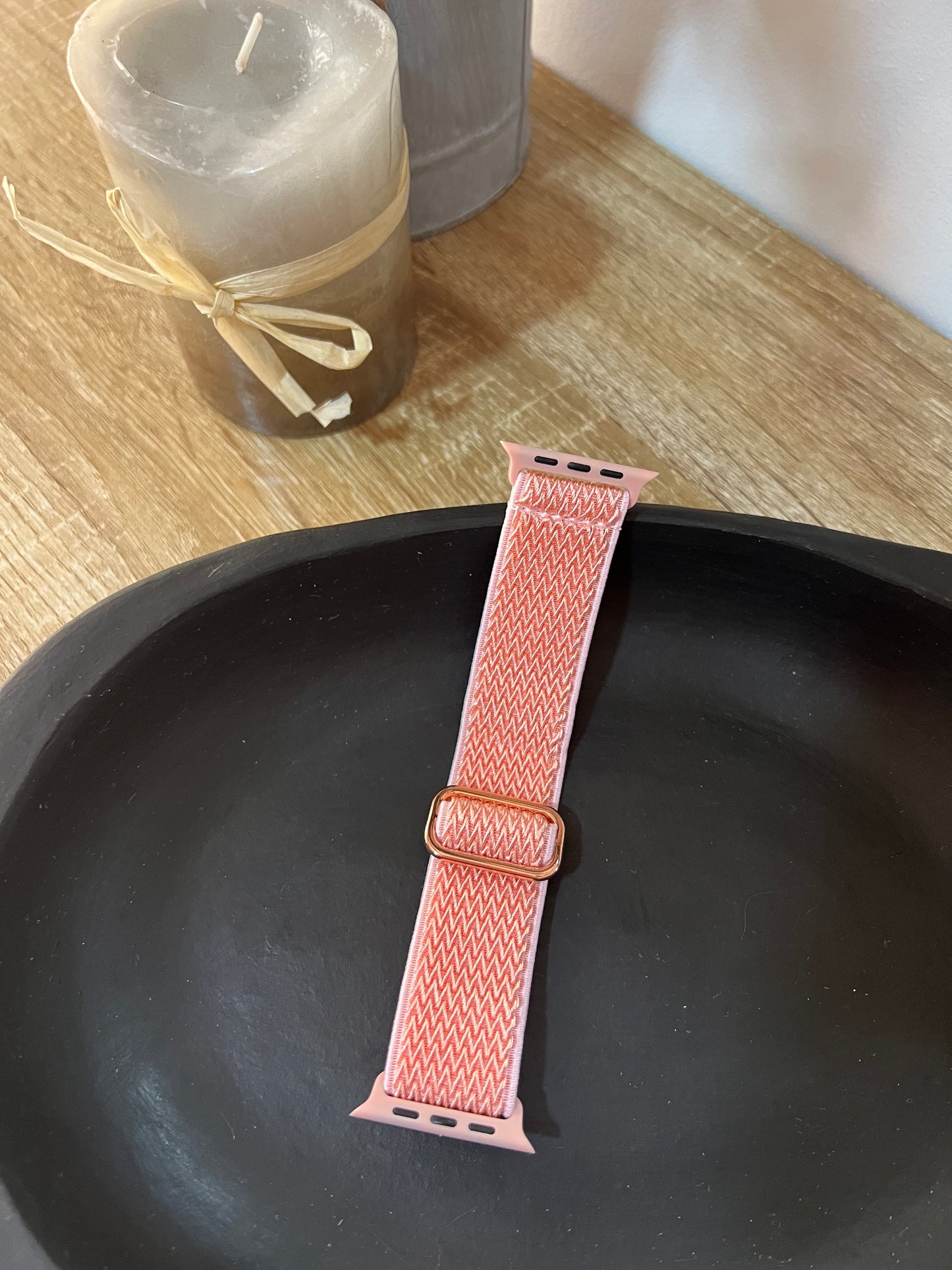 Manilla ajustable nude/ rosa 42 a 49mm