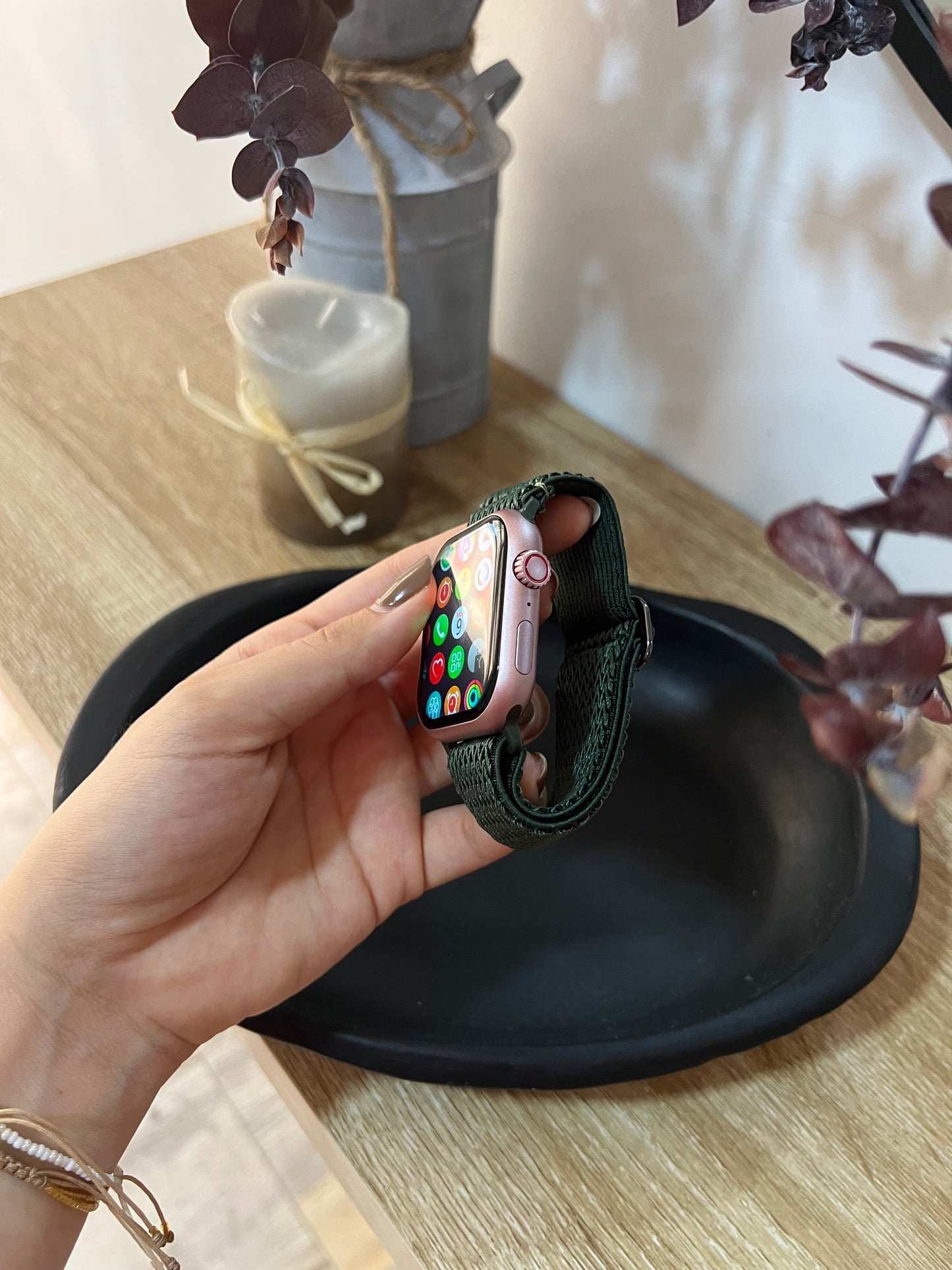 Manilla ajustable verde 42 a 49mm