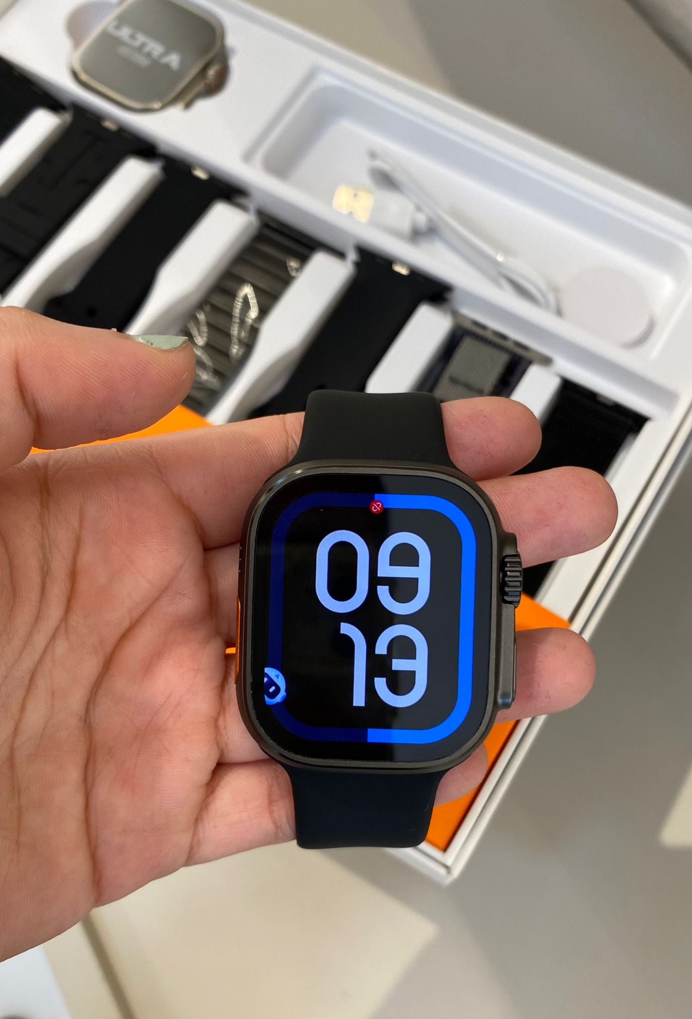 Reloj ultra negro x7manillas