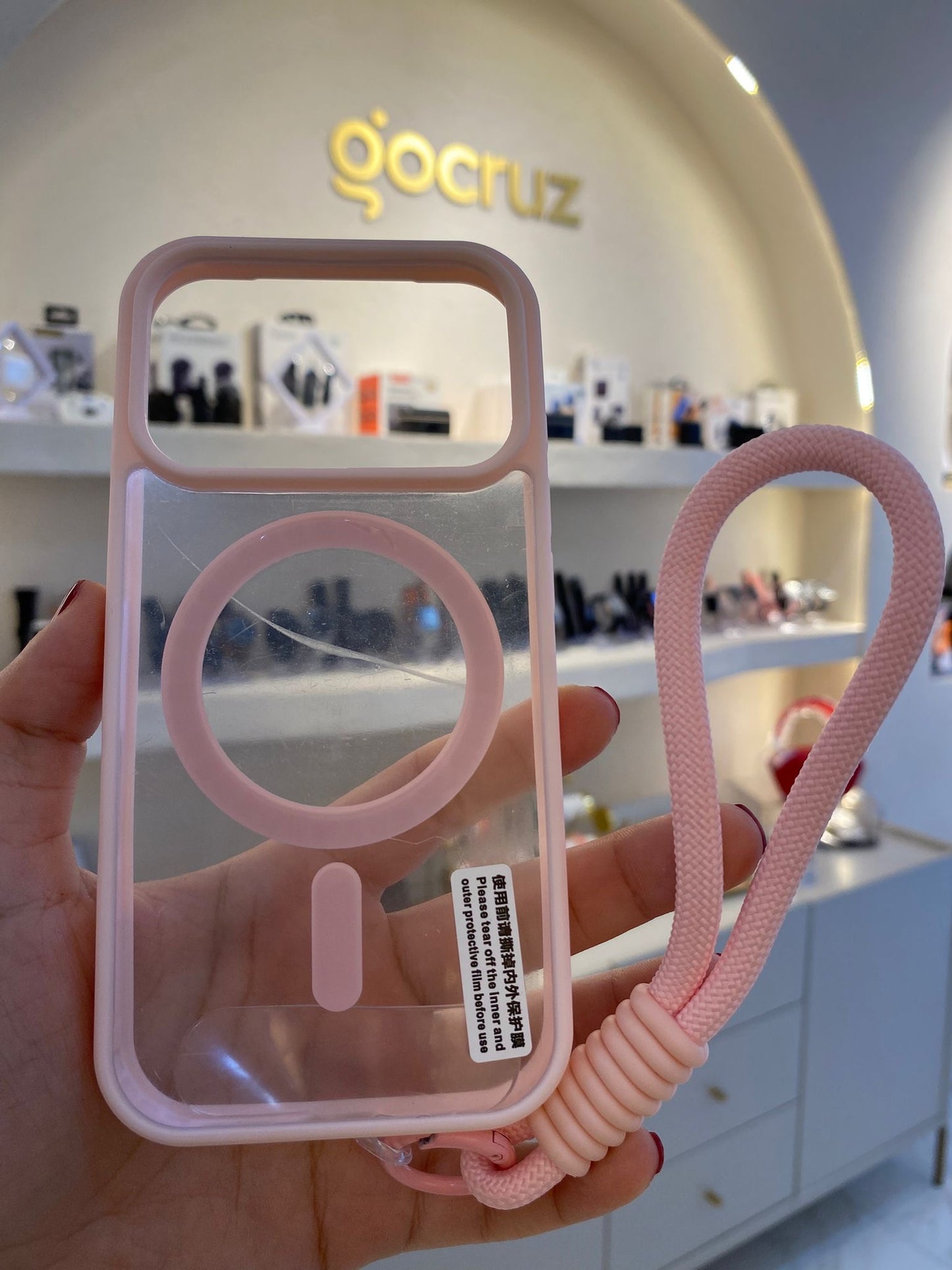Forro MagSafe rosa