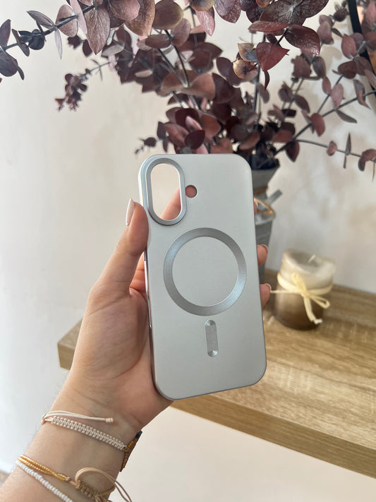 Forro MagSafe plateado Ip16