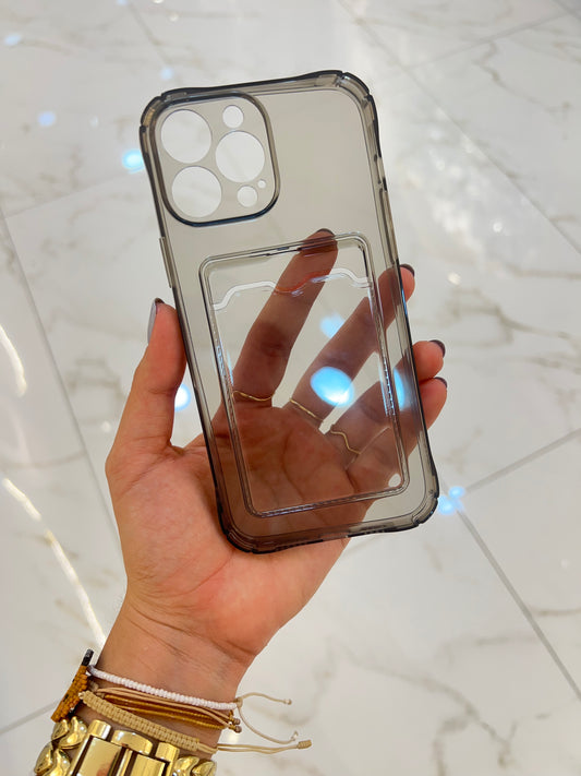 Forro tarjetero negro