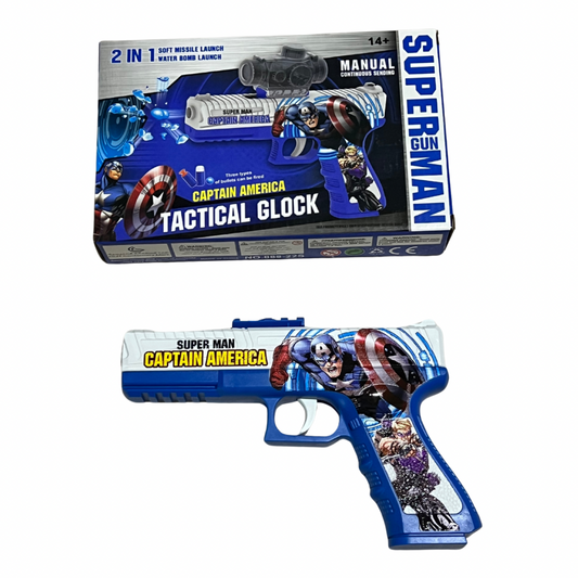 Pistola 2 en 1 capitán América