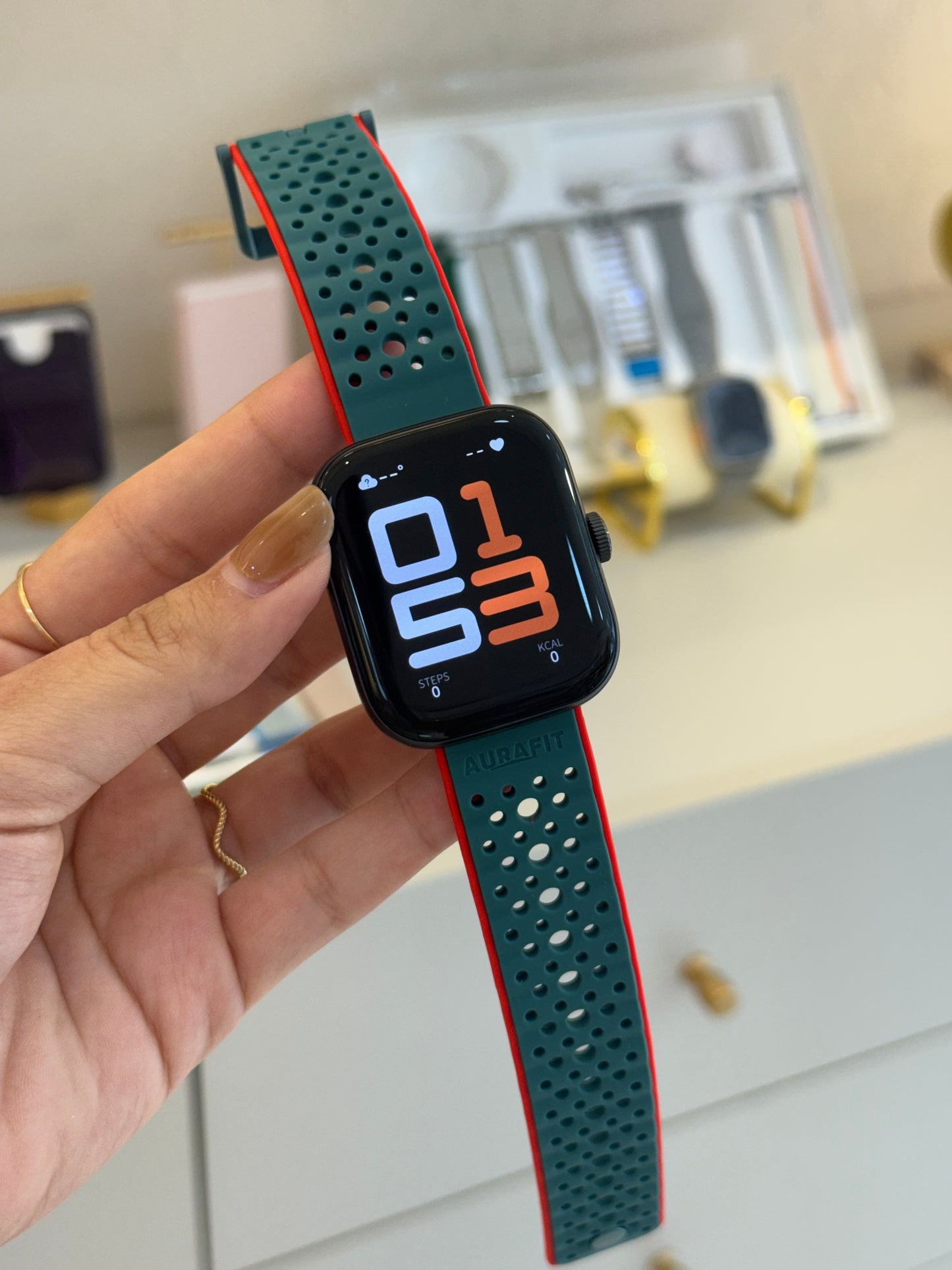 Reloj negro resistente al agua 💦 (45mm)