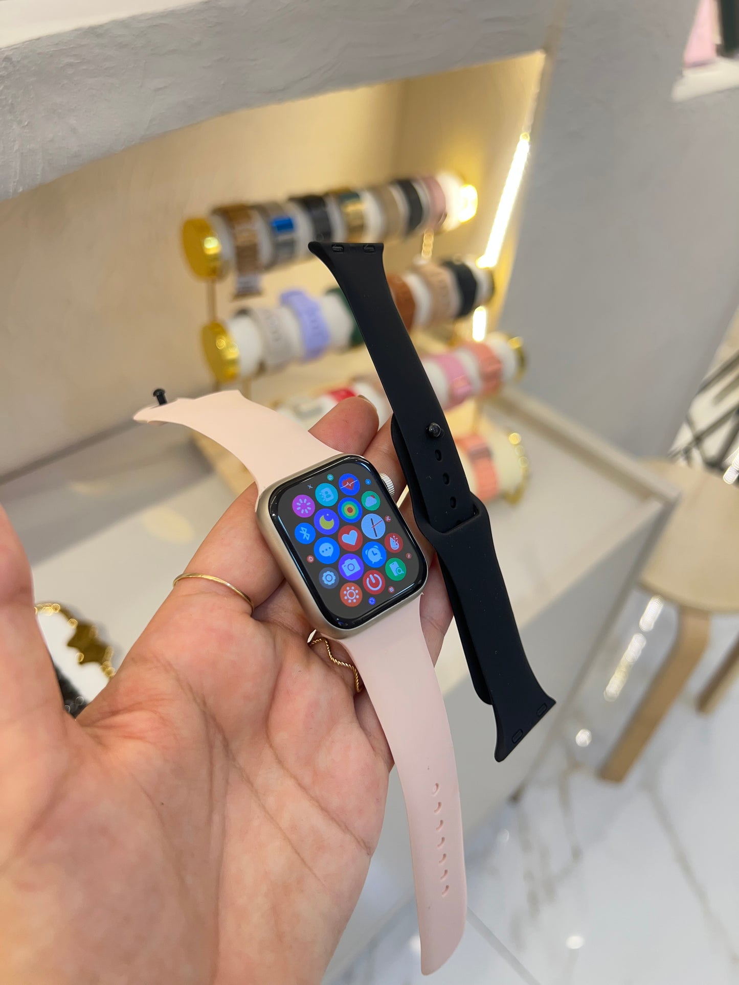 Reloj champaña 38mm x2