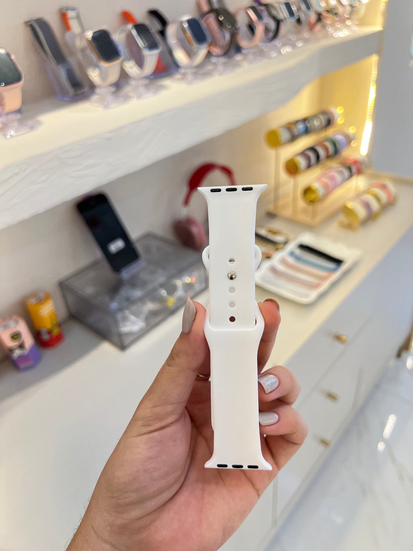 Manilla silicona blanca