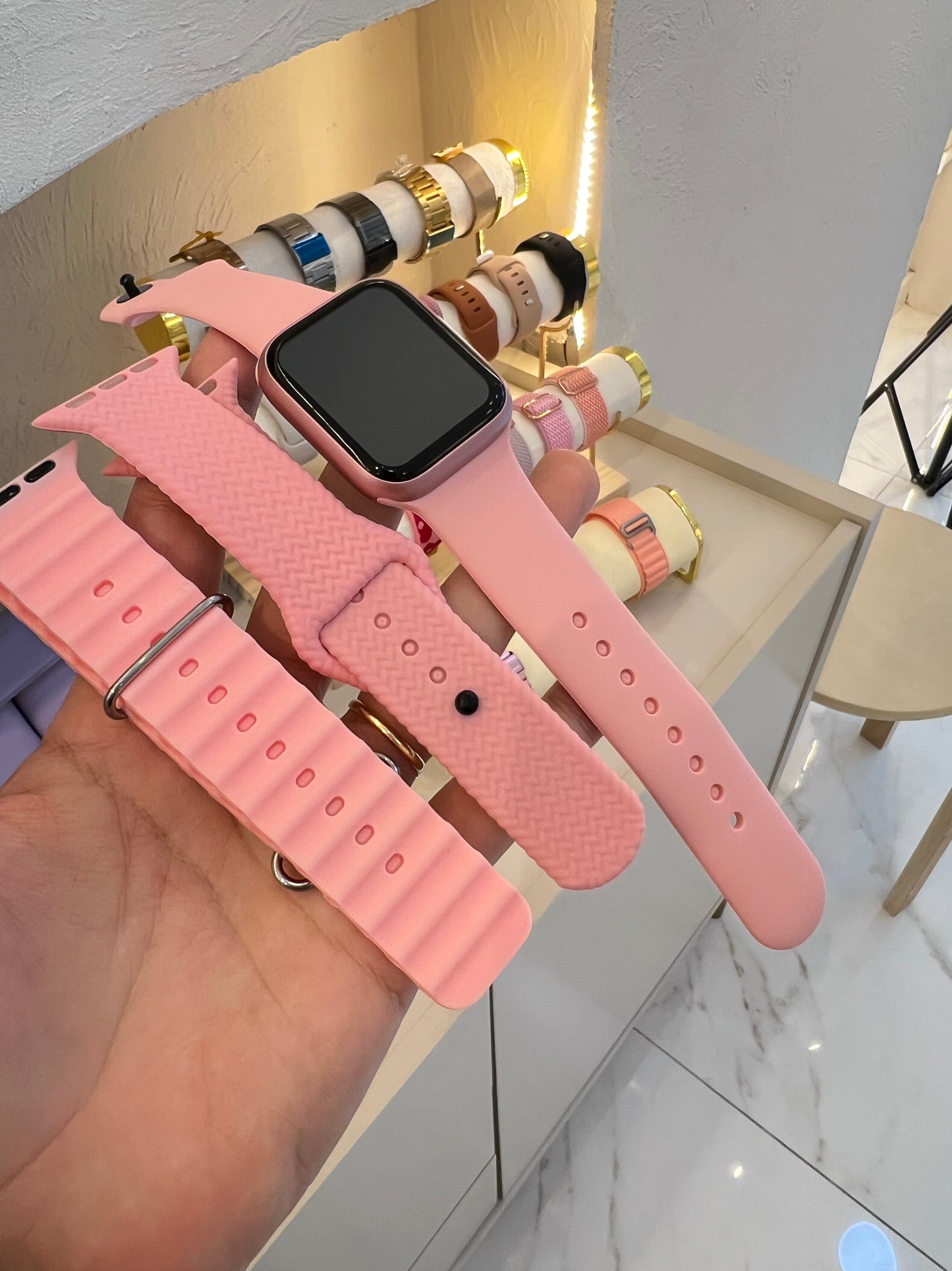 Reloj rosa 38mm x3