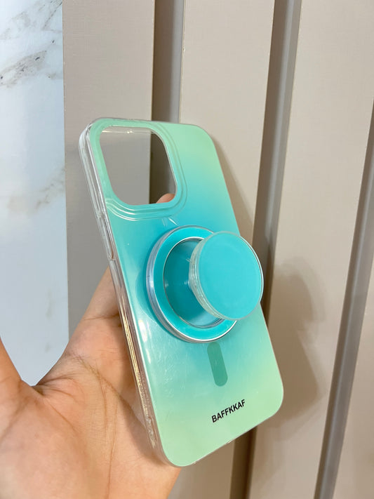 MagSafe con Popsocket azul