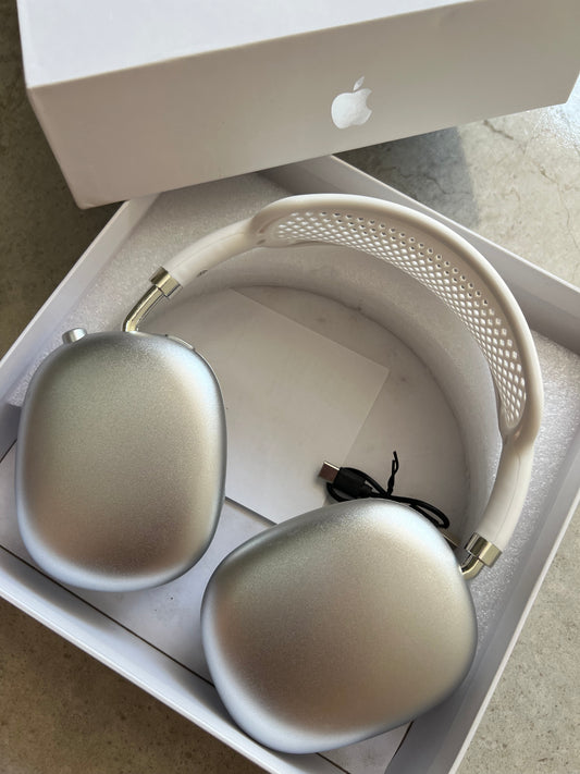 Audífonos diadema plateados AAA