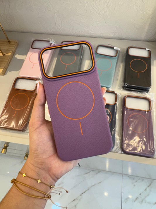 Forro iPhone 17 pro tipo cuero