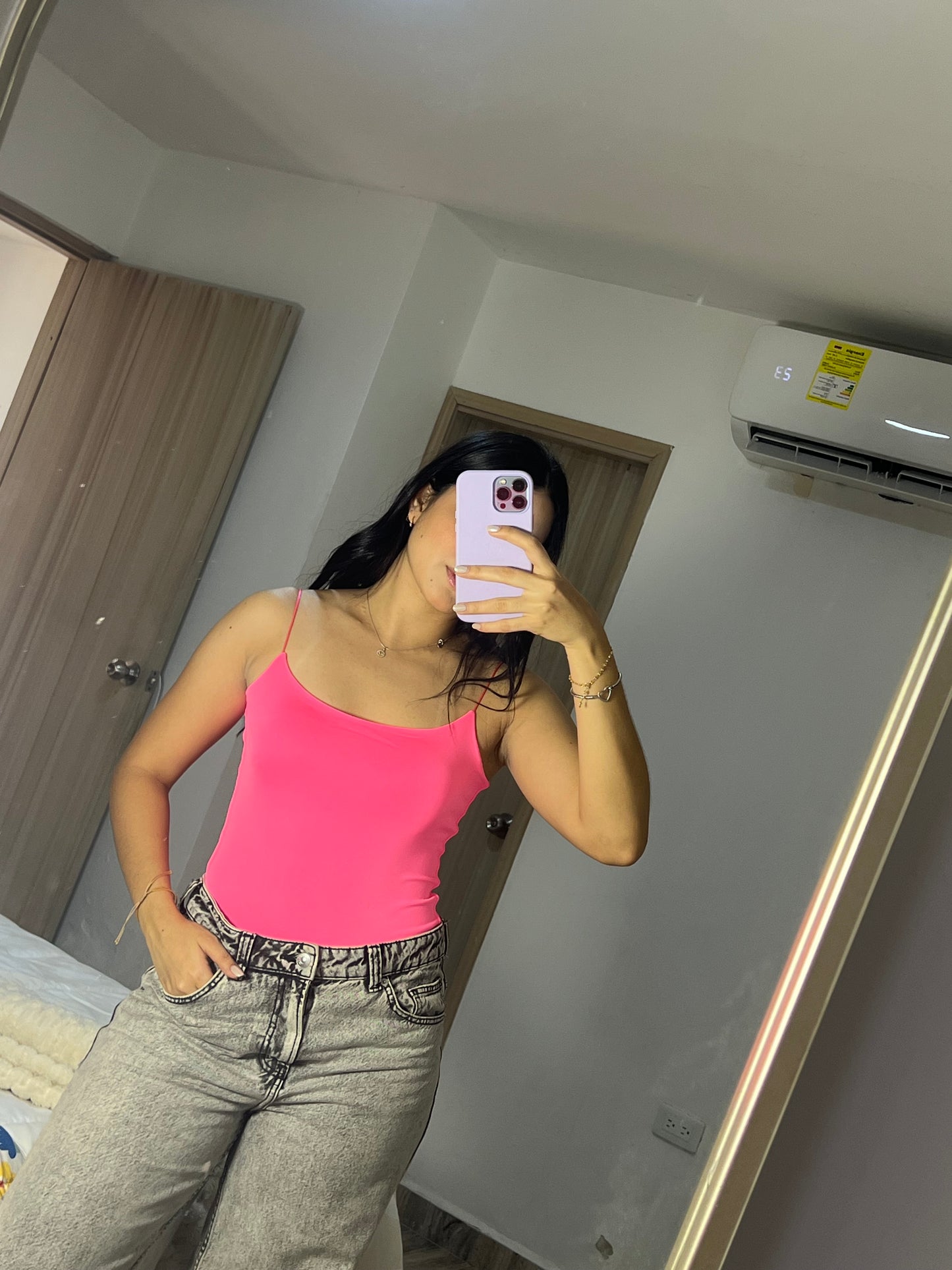Body tiras fucsia