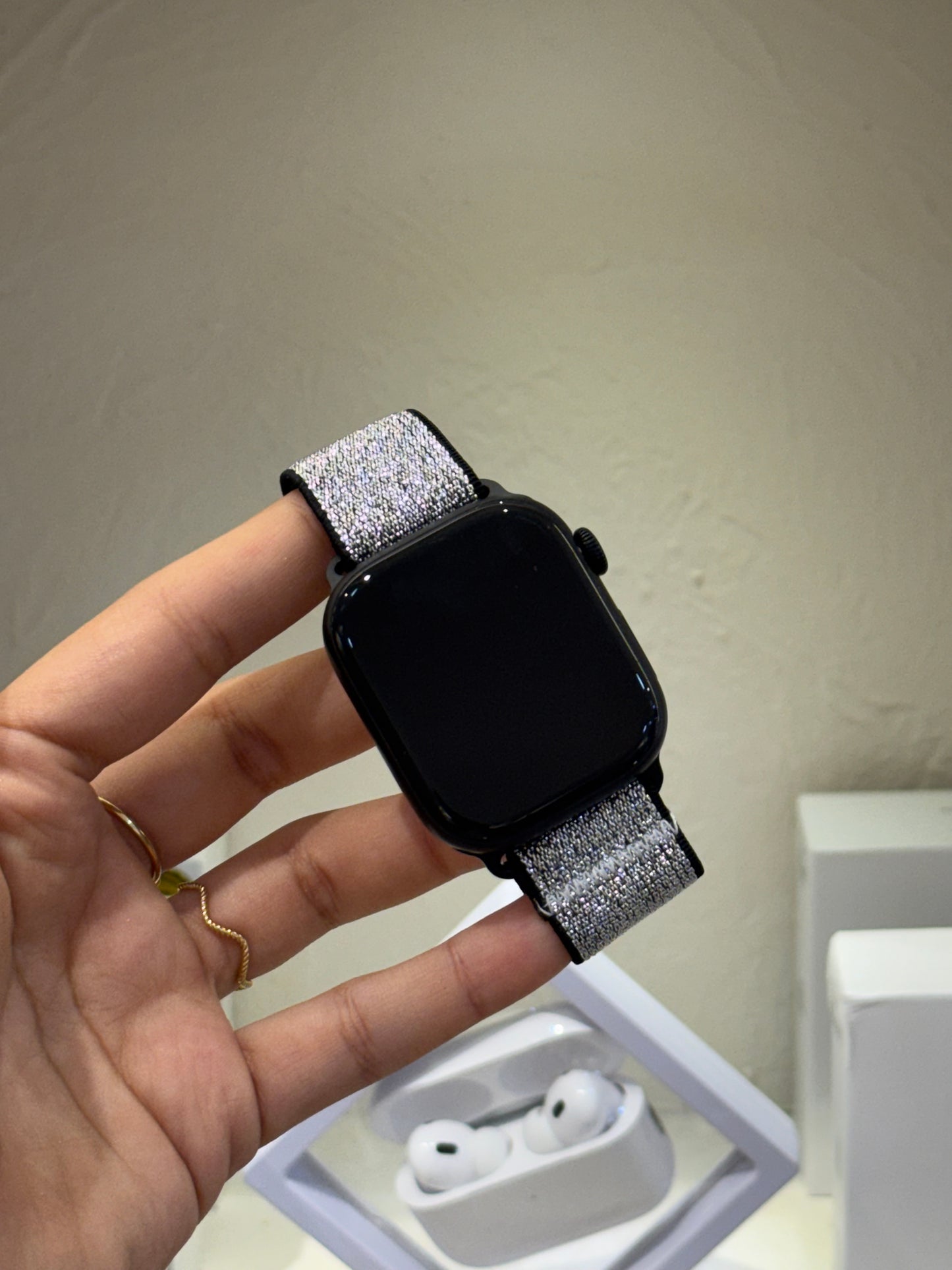 Manilla ajustable negra brillos 42/49mm