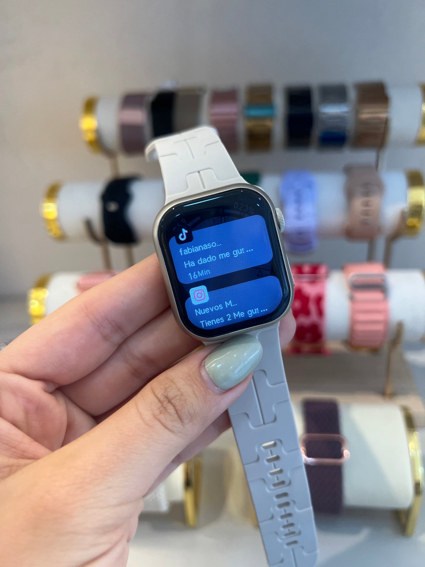 Reloj champaña 38mm (inglés)