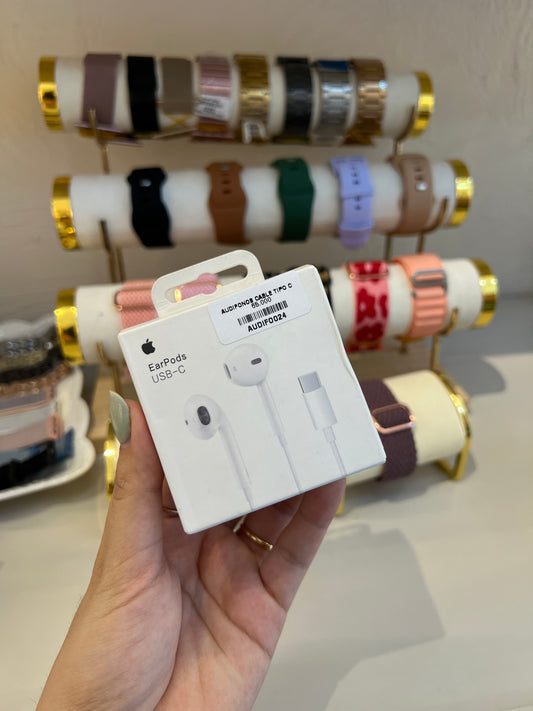 Audífono de cable tipo C