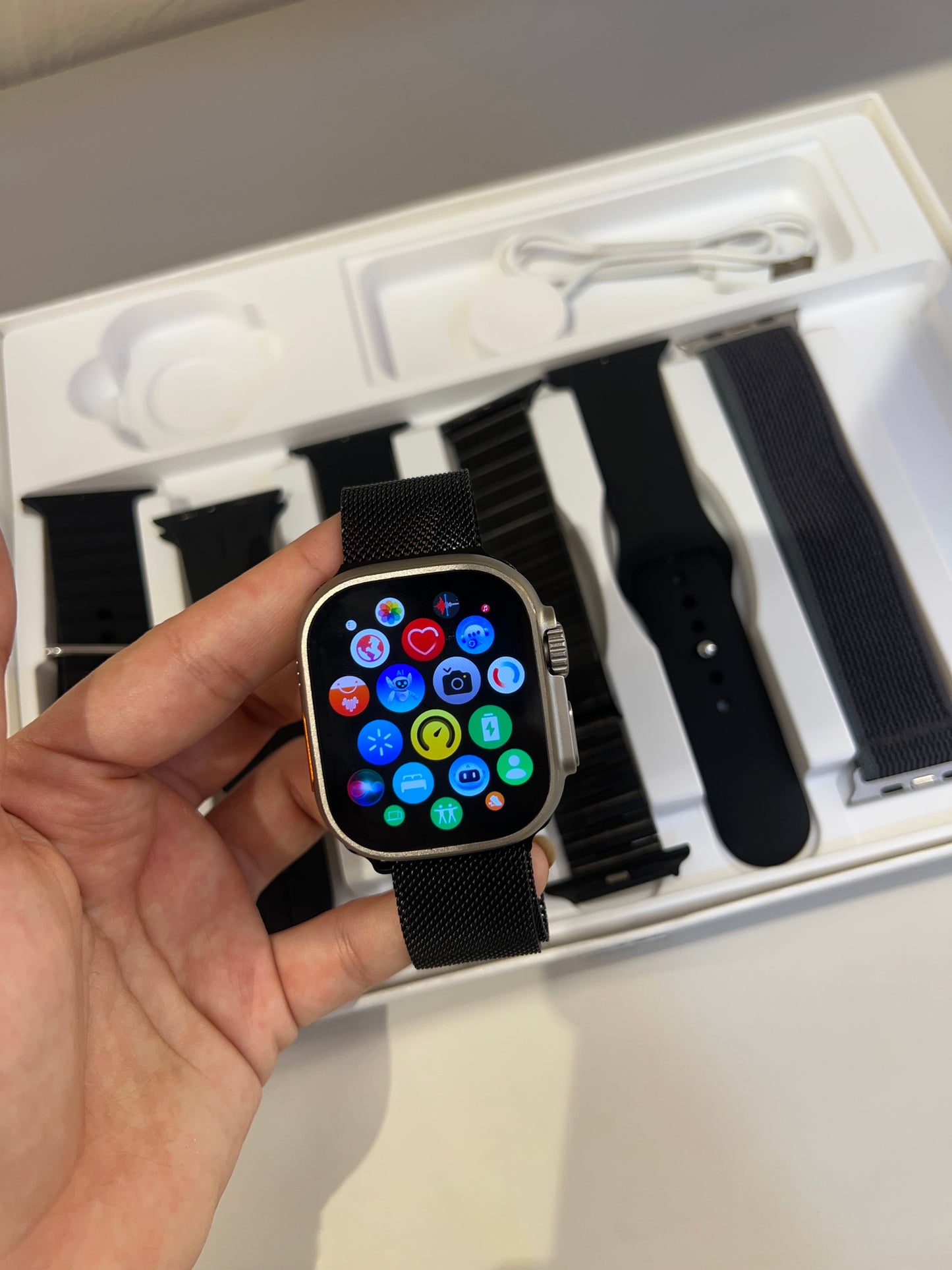 Reloj ultra champaña x7 manillas