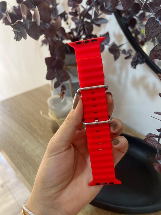 Manilla rizada roja 42 a 49mm