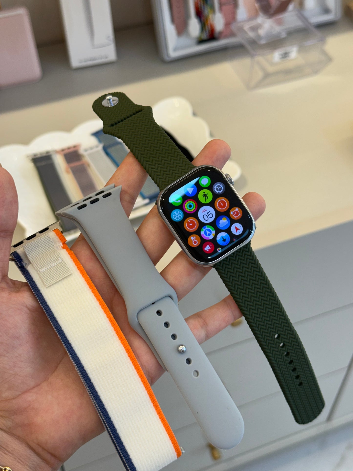 Reloj IA plateado 45mm