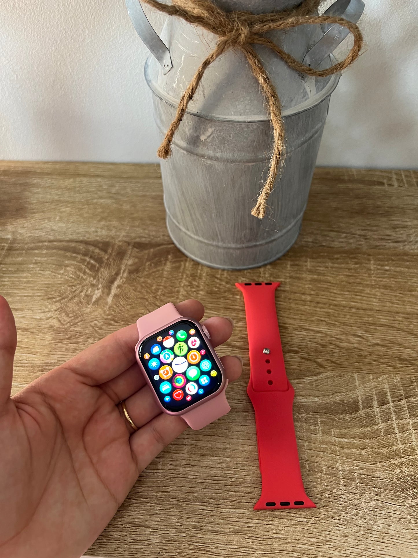 Reloj rosa 38mm x2 COMBO💦