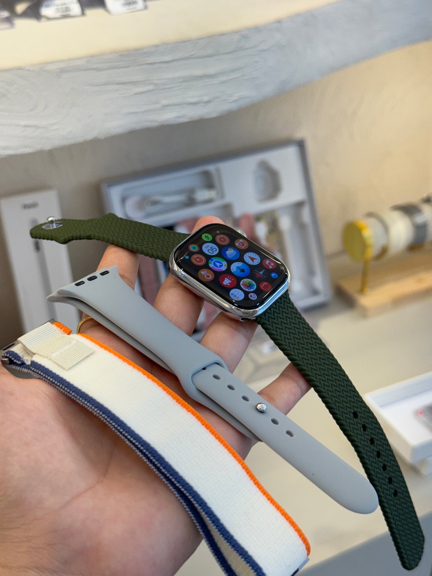 Reloj IA plateado 45mm