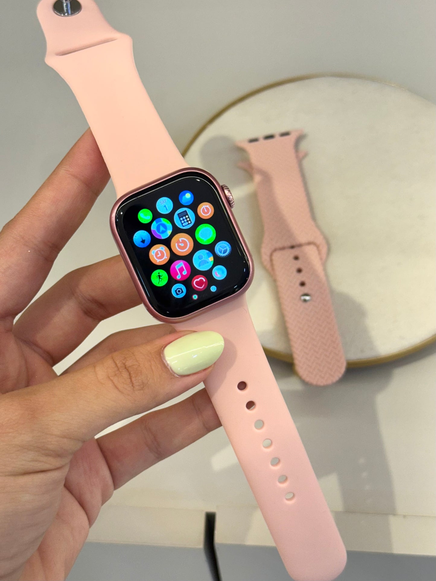 Reloj rosado x2 42mm