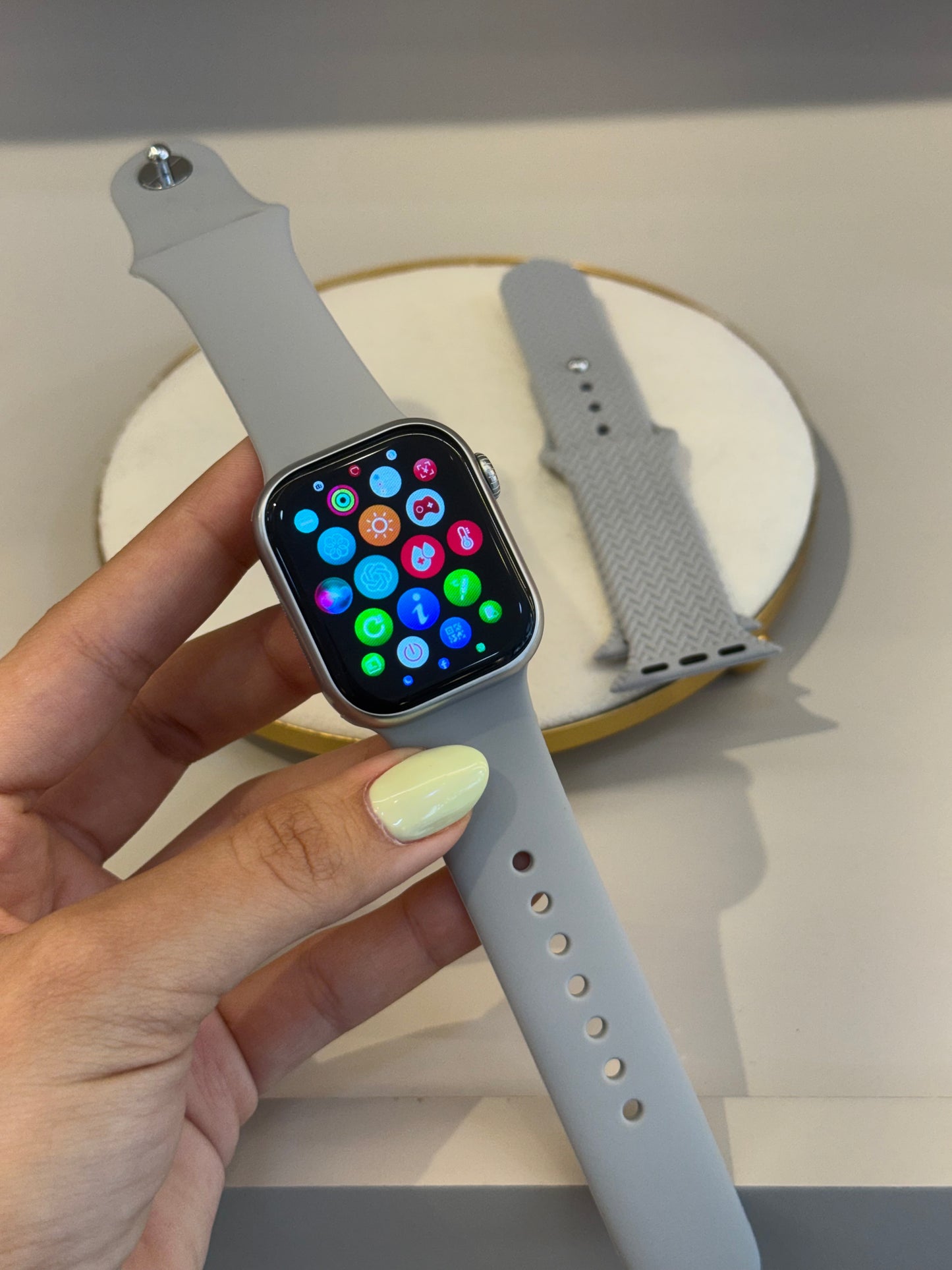 Reloj plateado x2 42mm
