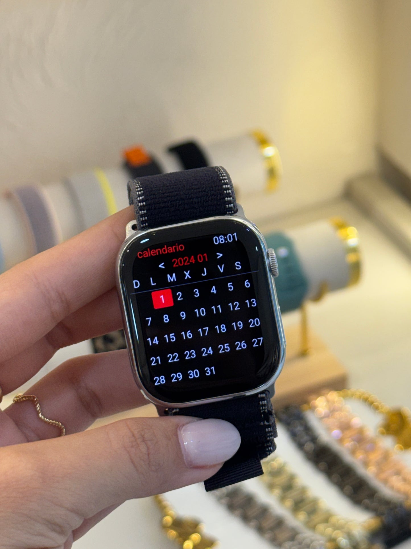 Reloj plateado 46 mm ( 11 pro Max)