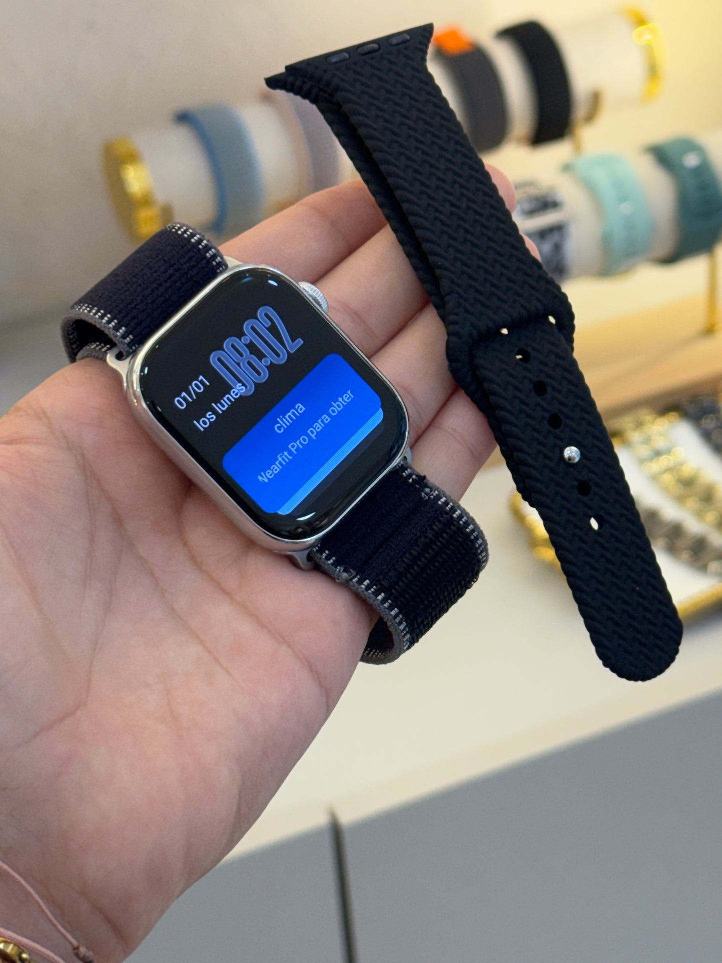 Reloj plateado 46 mm ( 11 pro Max)