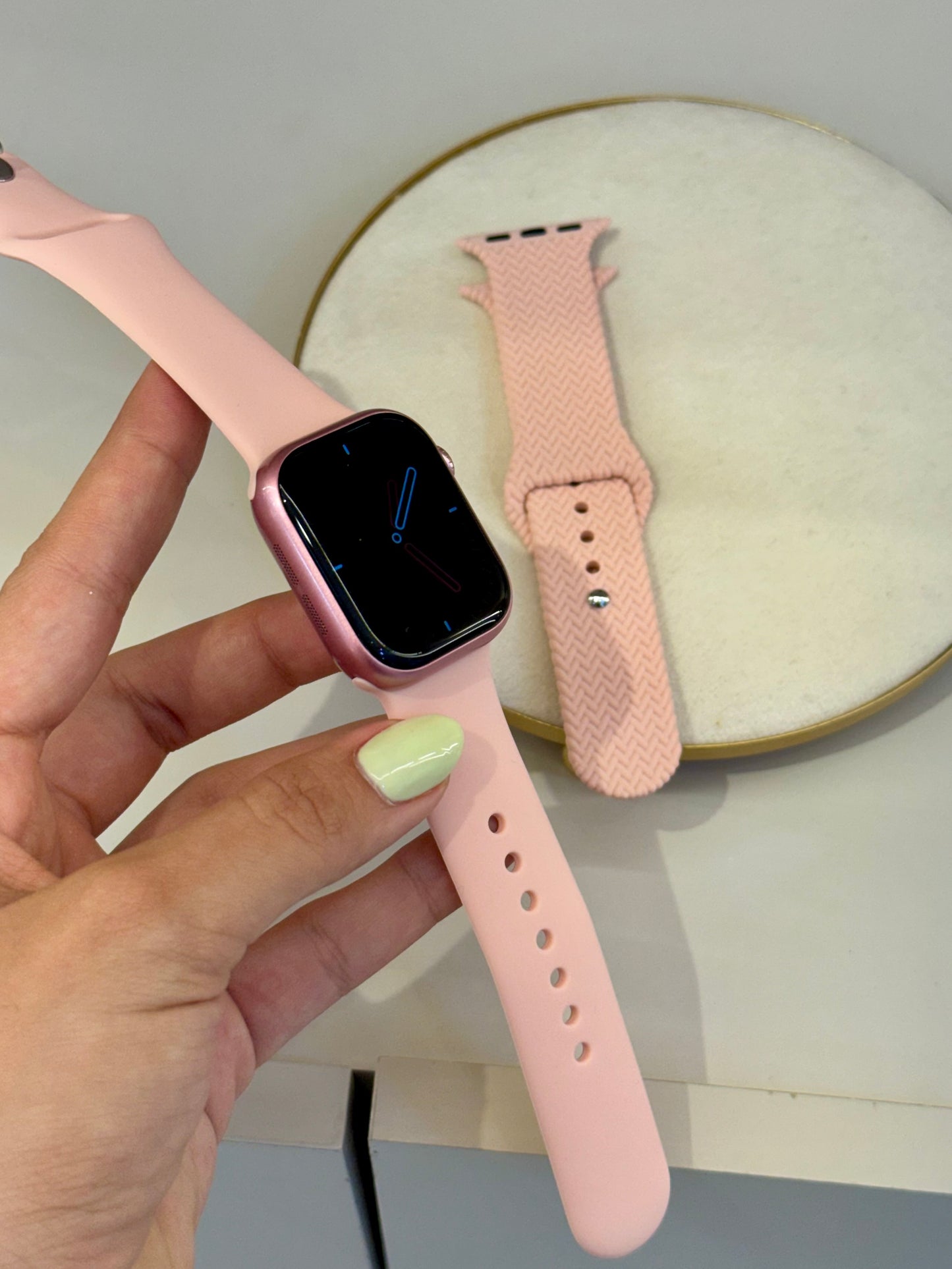 Reloj rosado x2 42mm