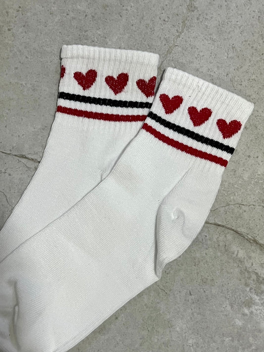 Corazón con rayas