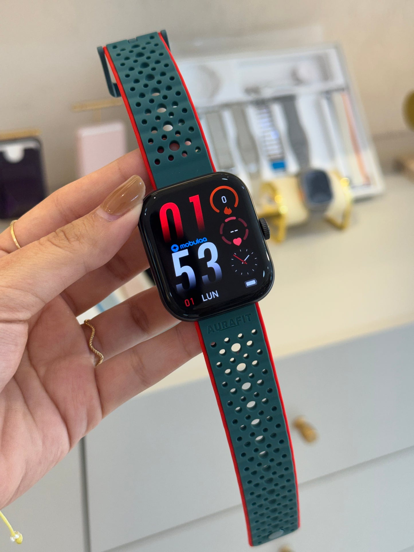 Reloj negro resistente al agua 💦 (45mm)