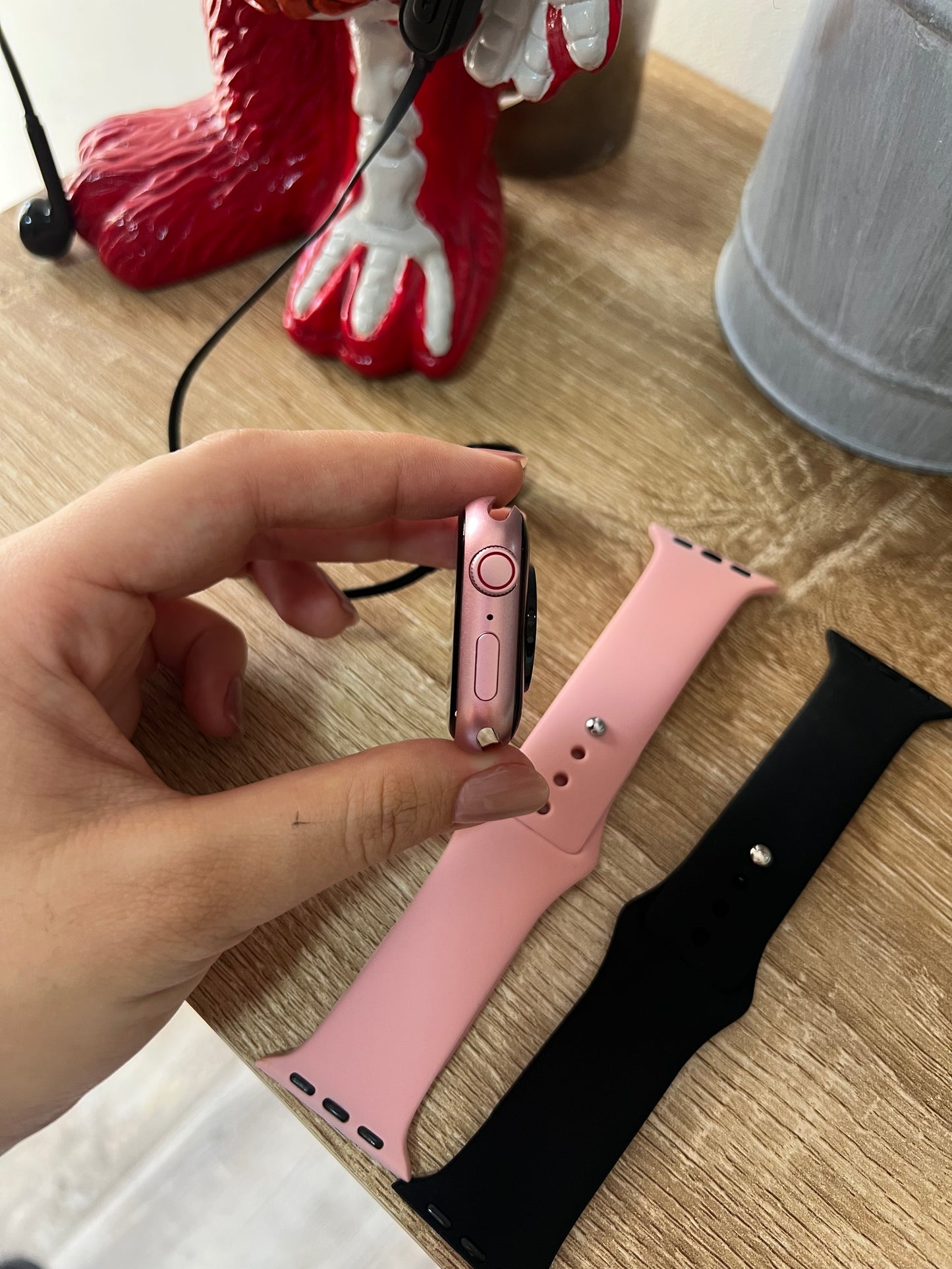 Reloj 38mm rosado/negro  x2 COMBO💦
