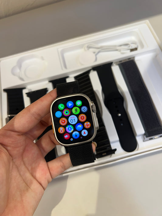 Reloj ultra champaña x7 manillas
