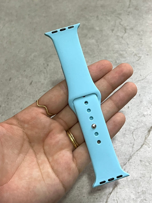 Manilla Silicona azul bebé 38 a 41Mm